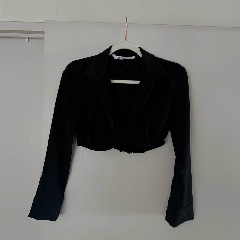 Crop top Black Women's zara